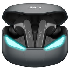 SKY 핏 팬텀 블루투스 5.4 저지연 게이밍 무선이어폰 SKY-GA-S2X 그레이 30시간 방수가능