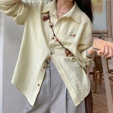 LUNA GIRL 女款 Sosidok 休閒襯衫 L25FST070114