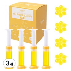 탐사 젤타입 변기세정제 레몬 플라워젤, 160g, 3개