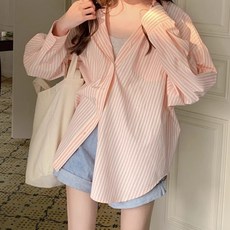 LUNA GIRL 女款Harin條紋襯衫 L25FST070313