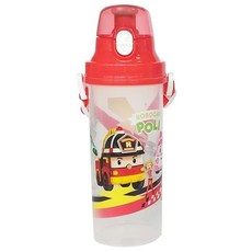 ROBOCAR POLI 波力 直立式水壺, 紅色, 650ml, 1個