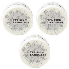 TPL 手語 紙膠帶 2.5cm x 10m 台灣製, 招牌手語, 3個