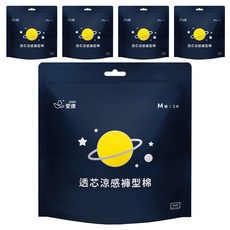 icon 愛康 透芯涼感褲型棉 M號 300cc極致吸力 植物萃茶樹薄荷精油, M(臀圍80~95cm), 2片, 5包