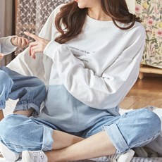 monfimafi 男女通用 Sometime 長袖撞色大學T