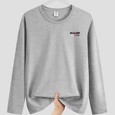 男士Rolls小字母日常大尺碼長袖T恤