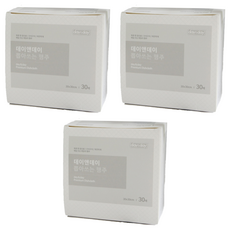 DaynDay 抽取式抹布, 30個, 3個