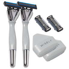 Weasley 剃須刀套組 SENS, 剃須刀柄+剃須刀片+體驗剃須刀片, 2組