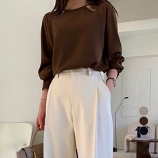 페이퍼먼츠 라운드 트임 소매 버튼 셔츠 08353