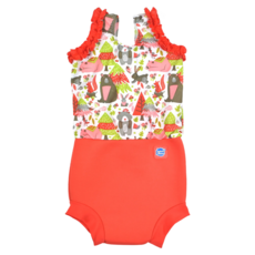 Splash About Happy Nappy Costume 小可愛連身版尿布褲 0-2歲適用 便便防漏, M, 1件