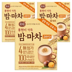순작 통현미 가득 제로 밤 마차, 3개, 10개입, 20g
