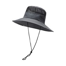 新款男女通用網眼登山帽, 深灰色