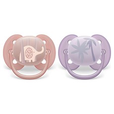PHILIPS 飛利浦 AVENT 新安怡 新安怡超柔軟奶嘴套裝, 0-6個月, SCF091/09, 2入