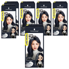 FRESHLIGHT 富麗絲 變色染髮劑, 冷酷黑色, 6個