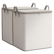 Joyberry 大容量棉被多用途整理箱, 灰色, 2個