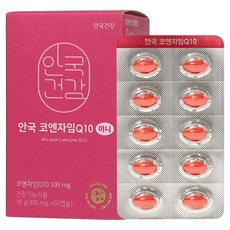 안국건강 코엔자임Q10 미니, 60정, 1개