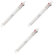 프릭션 슬림 3색 볼펜 0.5mm, 펄화이트, 3개