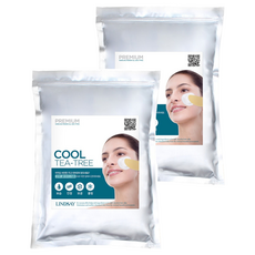 LINDSAY 茶樹舒緩軟膜粉 - 保濕, 鎮靜, 毛孔護理, 1kg, 2包, 1入