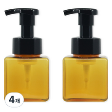 뉴앤룩 디스펜서 핸드워시 거품용기 거품형 250ml, 카멜브라운, 4개