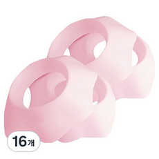 MF스토어 젖지 않은 실리콘 방수 스플래시 가드 세안 손목 밴드 M, 16개, 핑크