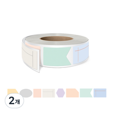 01可撕除便利貼備忘錄貼紙 300p R-12, 混合顏色, 2個