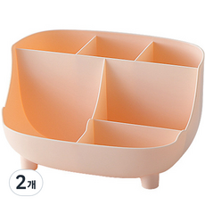 미니 화장품 정리함, 핑크, 2개