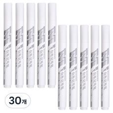 엠앤지 유성 마카펜 화이트, 30개, 1색