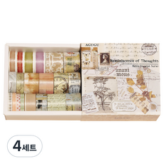 동아피엠에스 DIY 레트로 마스킹 데코테이프 20종 세트 10.8 x 11.2cm, 생각과추억, 4세트