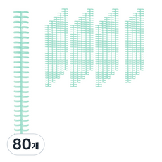 마다꾸미 라운드형 제본링 컬러 루즈링 09 소형, 민트, 80개, 8.5mm