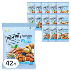 투데이넛 너트한줌 프리미엄, 20g, 42개