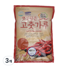 일년래래 베트남 미분용 고춧가루, 1kg, 3개