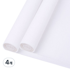 마다꾸미 주름 구김지 27 화이트, 50 x 250 cm, 4개