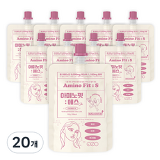 Amino Fit S胺基酸BCAA果凍 酸櫻桃口味, 110g, 20個