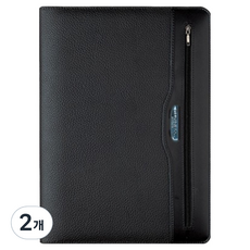 商務拉鍊 25, 2個, 黑色