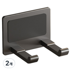 solve living 飯店式高級免鑽孔吹風機電線整理架, 2個, 灰色