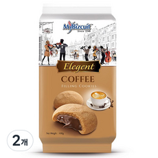 쿤브라더스 엘레젠트 초코필링 커피맛, 100g, 2개