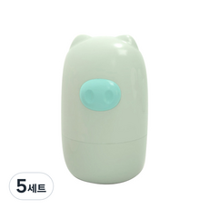 하마하마 피그캐릭터 손톱깎이 세트, 그린, 5세트