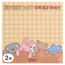 데일리라이크 마이버디 메모지, 5 Cozy day, 2개, 100매