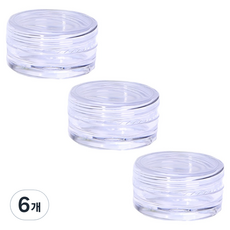 Vitabello 圓形乳霜分裝瓶 旅行用化妝品分裝容器 35 x 20mm, 單一顏色, 6個