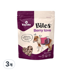 엑셀로 바이츠 말 과자 베리 러브, 3개, 750g
