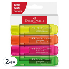 FABER-CASTELL 輝柏 Textliner 46 螢光筆 4件套組, 混色, 2套