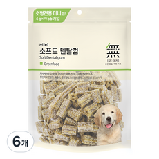무마진 강아지 대용량 소프트 미니 덴탈껌 55p, 220g, 6개, 그린푸드