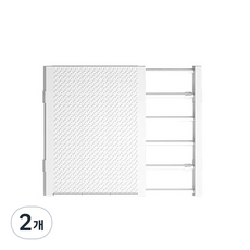 安妞市集 多用途衣櫃隔板, 白色, 2個