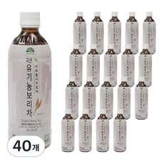 OrganicStory 국산 유기농 보리차, 500ml, 40개