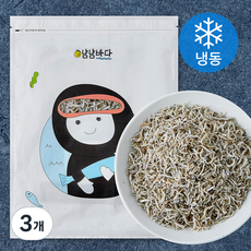 냠냠바다 짜지않은 순한 어린이멸치 (냉동), 3개, 150g