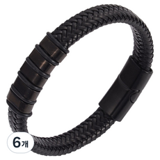 퍼스트리버 감성 패션 팔찌 5단추 19cm, 6개