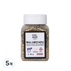 딜리셔스마켓 텍사스 스테이크 시즈닝, 90g, 5개