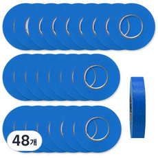 OON 마스킹테이프 파란색 12mm, 48개