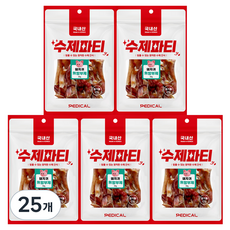 페디칼 강아지 수제파티 간식, 돼지귀, 50g, 25개