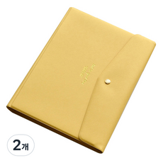 플레픽 젠틀 데이즈 A5 다이어리 커버 6공, 옐로우, 2개