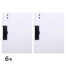 머니풀 세로 쓰기 패드 클립보드, 화이트, 6개